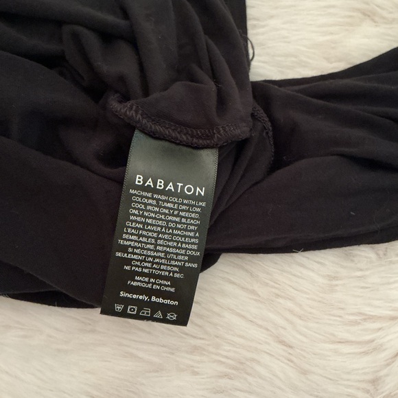 Babaton Black V-Neck Tunic Top - Picture 5 of 7